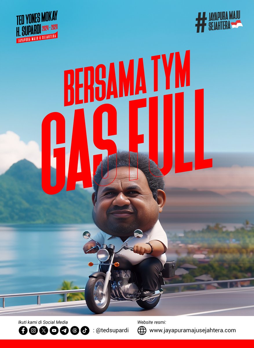 tedsupardi's tweet photo. Bergabunglah bersama kami untuk Jayapura Maju Sejahtera.

#viral #fypシ゚ #fypシ゚viralシ #sentani #jayapura #tedsupardi #papua #PapuaMaju https://t.co/zJgzGfhIYi