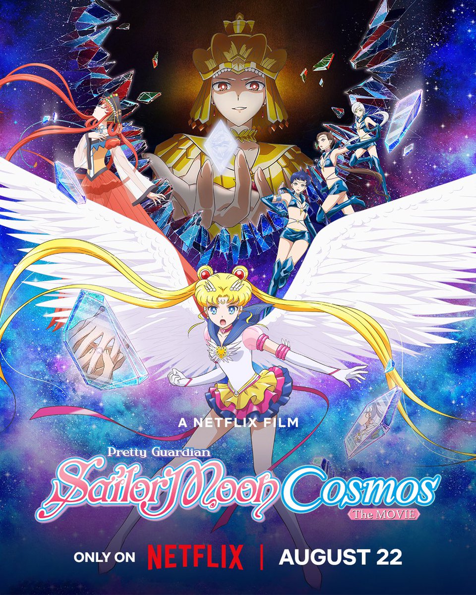 moonkittynet's tweet photo. Sailor Moon Cosmos to arrive on Netflix in August!! #SailorMoon #SailorMoonCosmos https://t.co/HTVUJhDL4Y