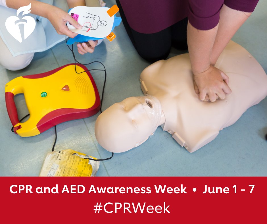 SLS_CPR's tweet image. June 1-7 is CPR and AED awareness week, and it's the perfect time to get certified and spread awareness for this life-saving training. Let's take action and make a difference together! #CPRWeek #cpraedawarenessweek #SaveALife #GetCertified