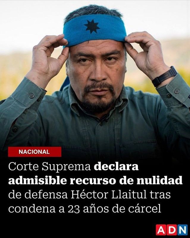 Esperamos que la Corte Suprema no anule el juicio, ya que esto sería una muy mala señal.
#Llaitul