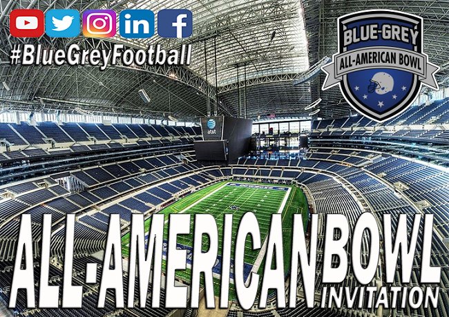 It's now official, as invitations have been extended for this year's #BlueGreyFootball All-American Bowl at Dallas Cowboys' AT&amp;T Stadium. Stay tuned.