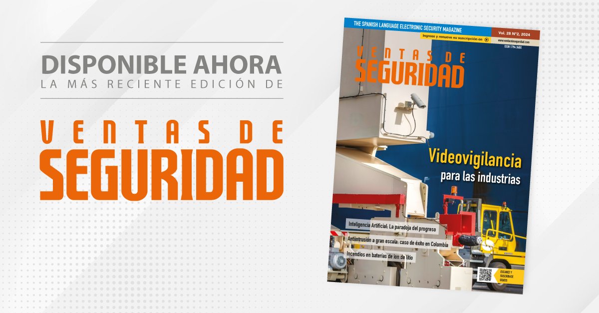 Videovigilancia industrial: tema central del nuevo número de Ventas de Seguridad: Latinoamérica. Conozca cómo está el panorama actual de la videovigilancia de instalaciones industriales, profundizando en la… dlvr.it/T7xLf5 #SoyIntegrador #SoyTecnología #SoyEmpresario