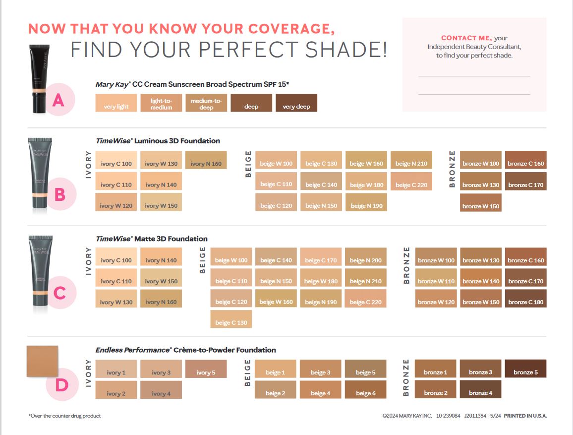 's tweet image. Looking for your perfect shade of foundation? Mary Kay has what you are looking for  in 4 different Foundation types. Contact me at marykay.com/bonitapayton #marykay #marykayfoundation #foundation
