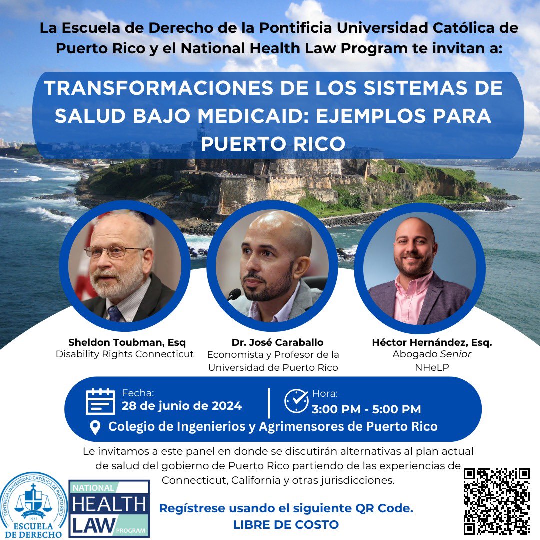 nylcamunoz's tweet photo. Importante evento organizado por la Escuela de Derecho de la @PUCPR1 y el National Health Law Program @NHeLP_org para discutir alternativas al modelo de salud actual.
28 de junio de 2024 a las 3:00 PM
Registro:
https://t.co/vgZlDrSr4u https://t.co/eZ7jtIjyZy