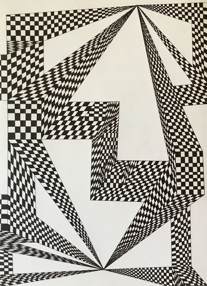 mutsuca_khaki's tweet photo. 市松模様No.28
#市松模様 #模様 #水性ボールペン #uni #アート #絵 #遠近
#checkeredpattern #pattern #art #check #checkered https://t.co/vwjiDtvgp6