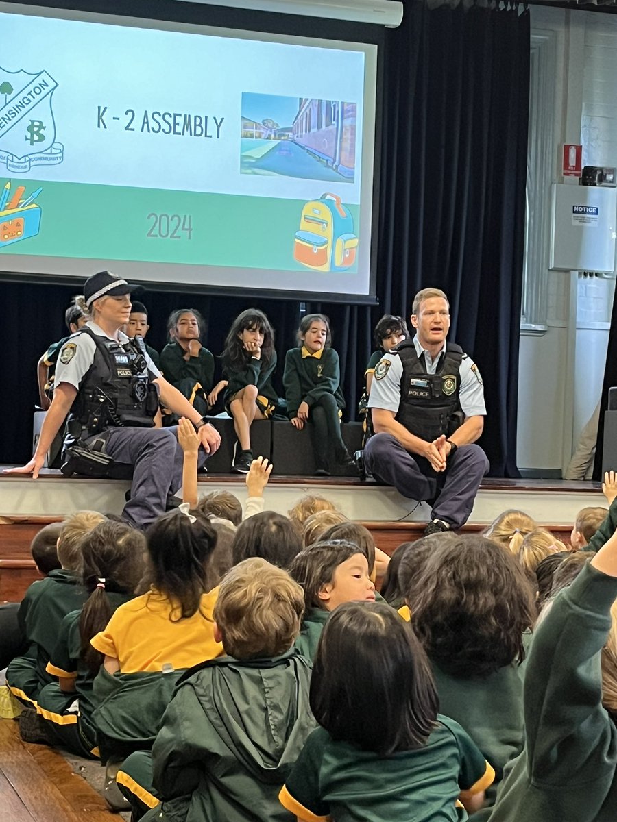 Thank you to Jen and Dave from the Maroubra Police Youth Team for talking to all of our students today about Stranger Danger. Great advice for our students about safety in and out of the school. <a href="/nswpolice/">NSW Police Force</a> <a href="/NSWEducation/">NSW Dept of Education</a> #StrangerDanger #LoveWhereYouLearn