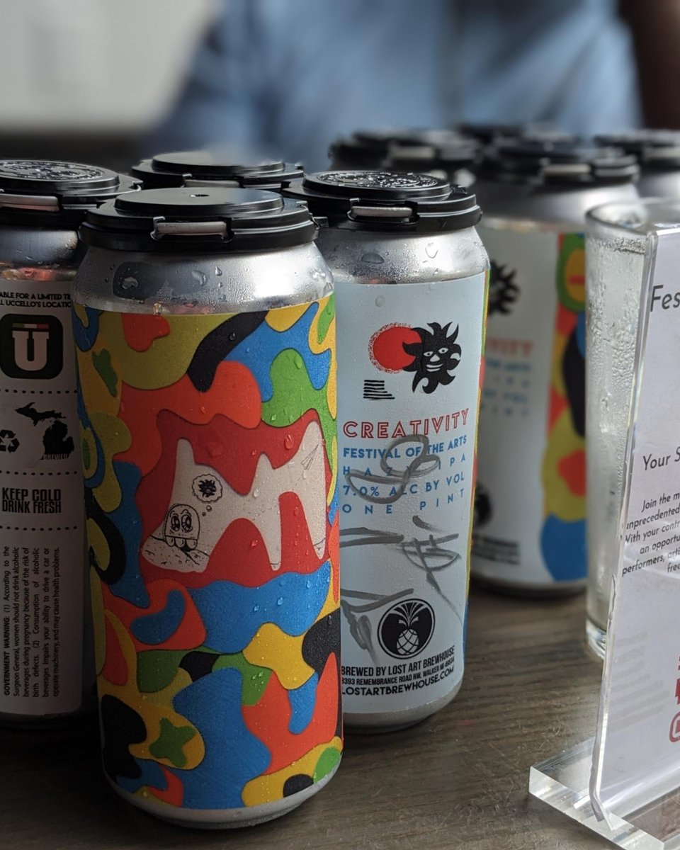 Thanks for those who came out to celebrate our partnership with <a href="/LostArtBrew/">Lost Art Brewhouse</a> for our special brew, Creativity to benefit Festival of the Arts ! Stop by the Brewhouse or any <a href="/uccellosinc/">Uccello's Ristorante</a> location this month! Get it before it's gone!