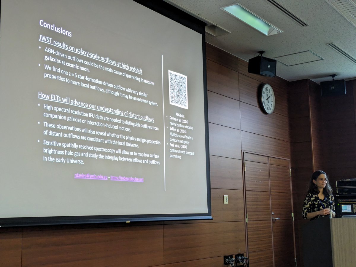NOIRLabScience's tweet image. We've seen great talks at ELT Science in Light of JWST including about star formation (Jeong-Eun Lee), Cosmic Beacons (Takahiro Morishita) &amp;amp; star formation quenching (Rebecca Davies) + top archival research at high redshift undergraduate project by Ryo Albert Sutanto. #useltp