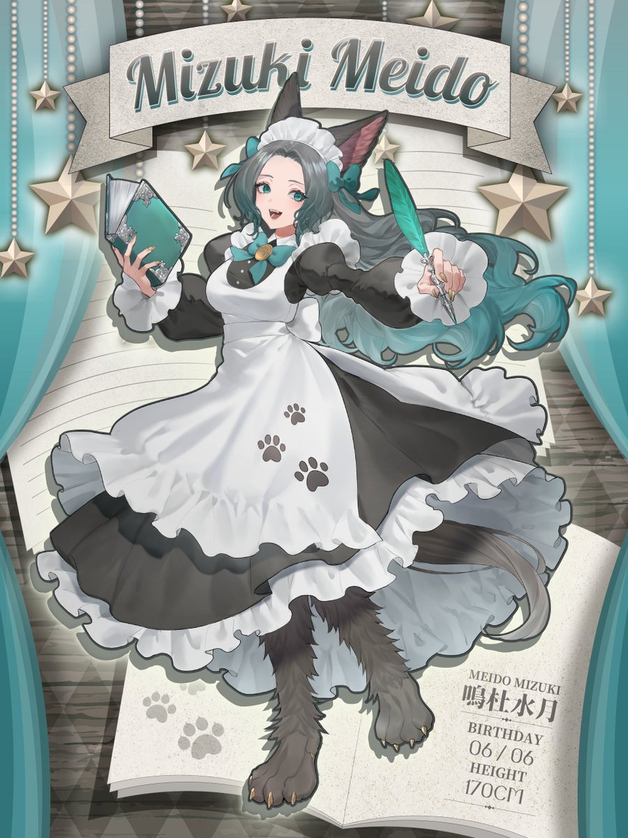 MeidoMizuki's tweet image. 半獣人メイド日本語教師系vtuberの鳴杜水月です🐕🎀🌙
I'm Mizuki! A half dog, maid, Japanese teacher Vtuber
Youtube youtube.com/@MizukiMeido
Twitch twitch.tv/meidomizuki
総合タグ #鳴杜水月
配信🎥 #鳴杜水月の屋根裏配信
FA🎨 #水月画廊
写真投稿 📷 #見てみて水月
推し活🐕🦴 #みづかつ