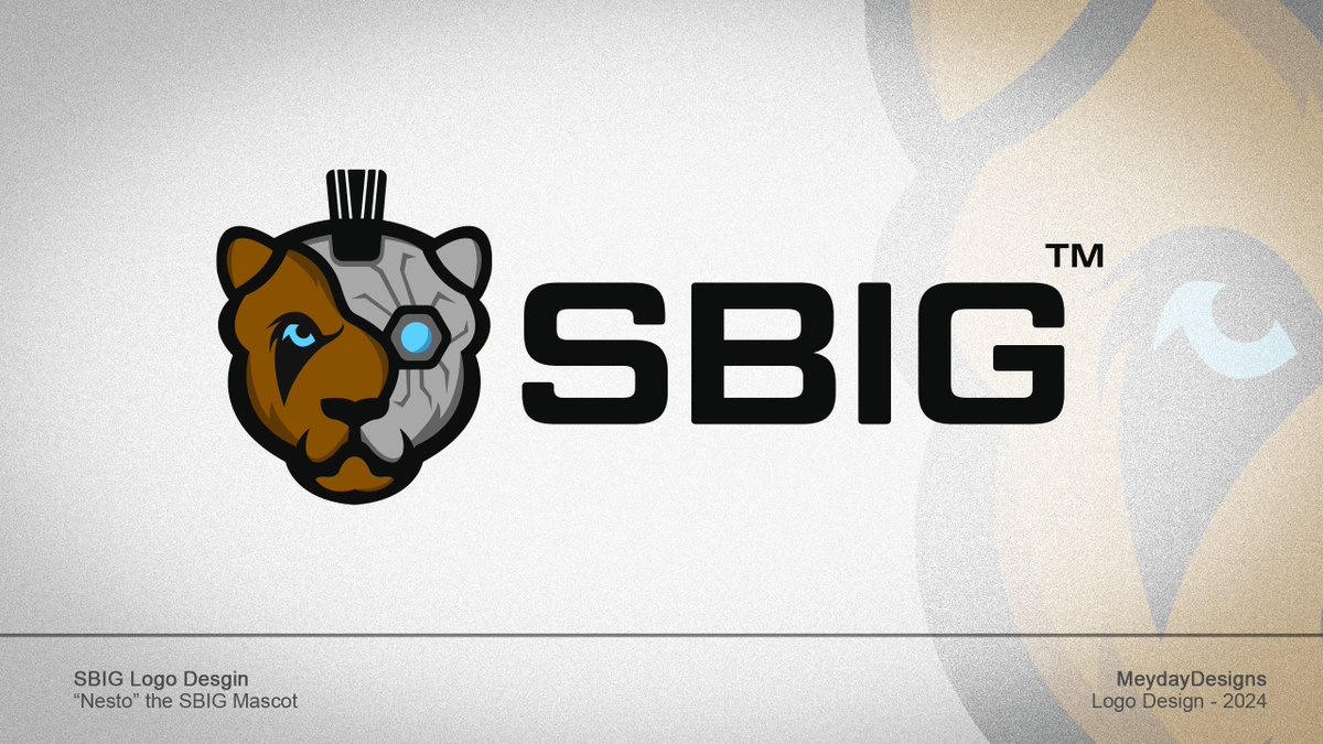 MeydayDesigns's tweet photo. Client: @sbig_eu 

SBIG needed a logo, but not any ordinary logo. They wanted it built around their mascot "Nesto", a half robot half bear. 🤖

I wanted to keep the aspect of Nesto there while giving it the esports feel, and this is where we landed! 🚀

Super happy with it! 💪 https://t.co/uxlpcI8wbe