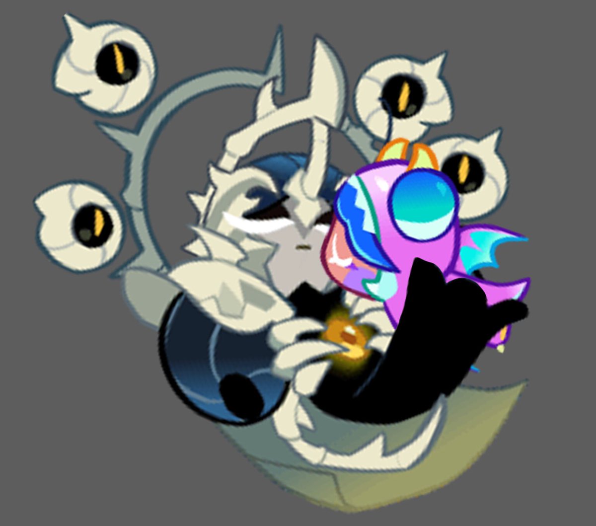 hazydragonfruit's tweet photo. #proship #comship #complexcookie
small sprite edits of 👁️🦕 bc it’s my current ship phase https://t.co/kBPLivnsag