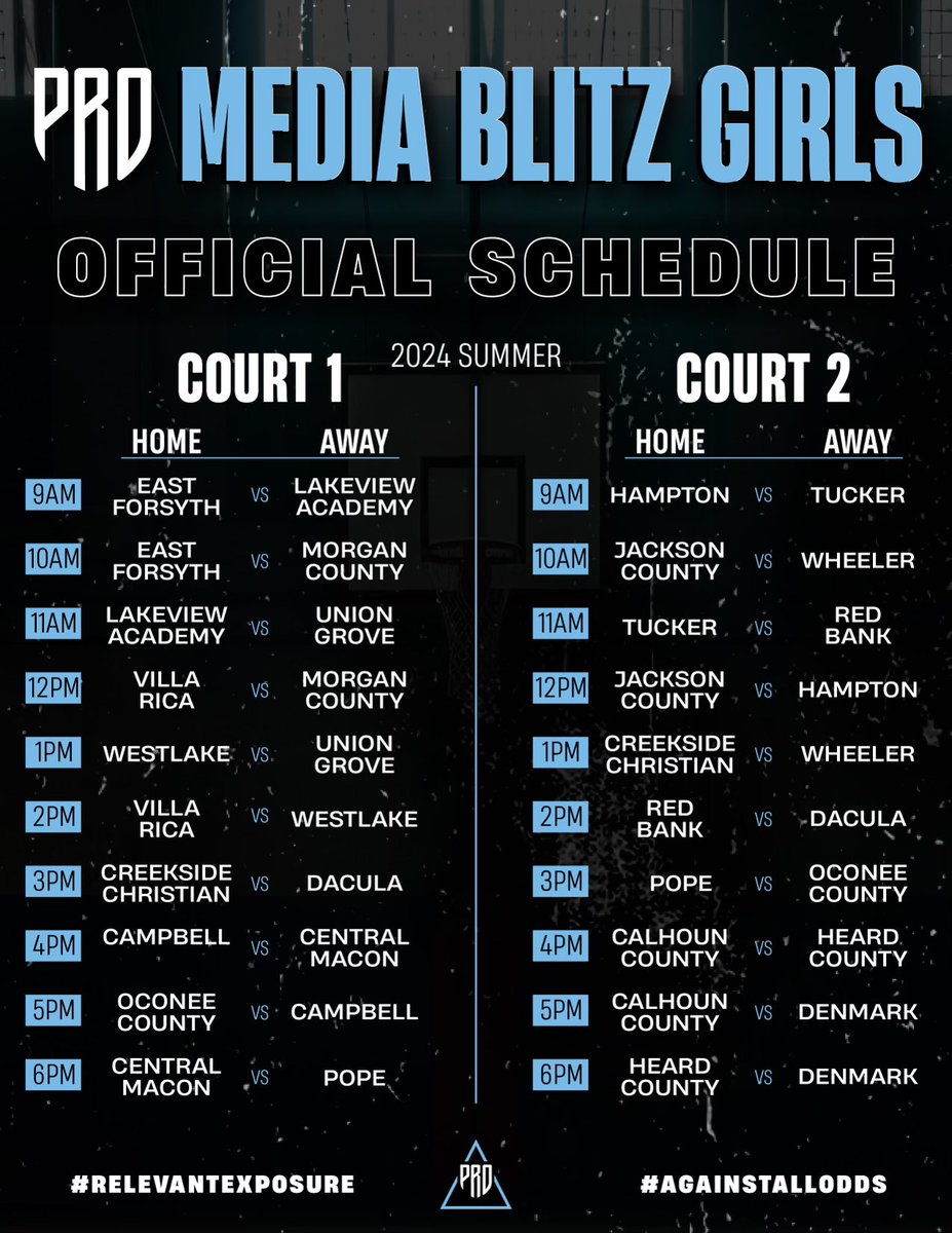 🏀#PRO Media Blitz | Girls🏀

🔒ABAC is the LATEST RSVP✔️

🚨WOMEN'S College Coaches🚨

🔊We would love to have you in the building!

🗓️SUNDAY
📍Oglethorpe Univ.
🕘9am

🖥️FREE RSVP⤵️
promovement.wufoo.com/forms/z1mgbdo2…

✔️Parents, Family &amp; Friends, come Watch &amp; Support your team!