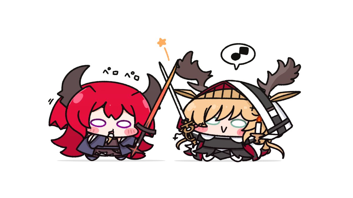アークナイツ「今日は術戦士ちゃんず#アークナイツ #Arknights 」|Caのイラスト