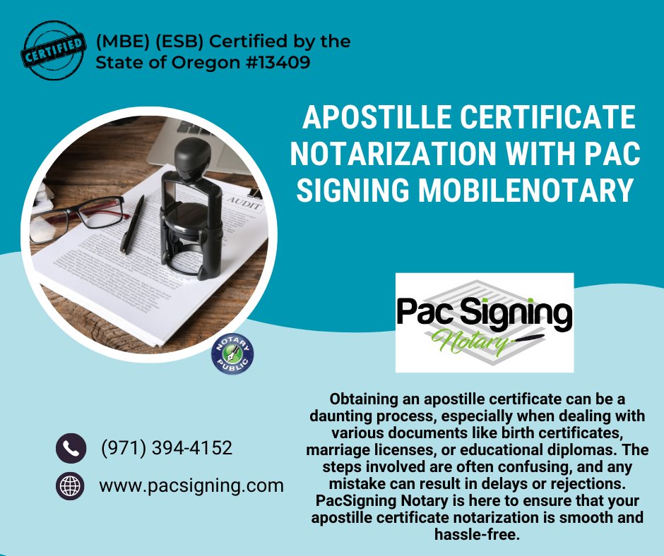pacsigning's tweet image. Simplify Apostille Certificate Notarization with Pac Signing Notary

Visit pacsigning.com
Call (971) 394-4152

#NotaryServices #ApostilleNotarization #DocumentCertification #CertifiedNotary #PacSigningNotary #portland #beaverton #gresham #hillsboro #lakeoswego