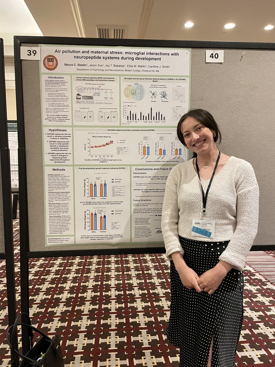 Maura Stoehr (@mauracstoehr) on Twitter photo Had a blast presenting my work on developmental offspring outcomes following gestational air pollution and maternal stress exposures at the <a href="/StressNeuro2024/">Stress Neurobio 2024</a> meeting today! Had a blast presenting my work on developmental offspring outcomes following gestational air pollution and maternal stress exposures at the <a href="/StressNeuro2024/">Stress Neurobio 2024</a> meeting today!
