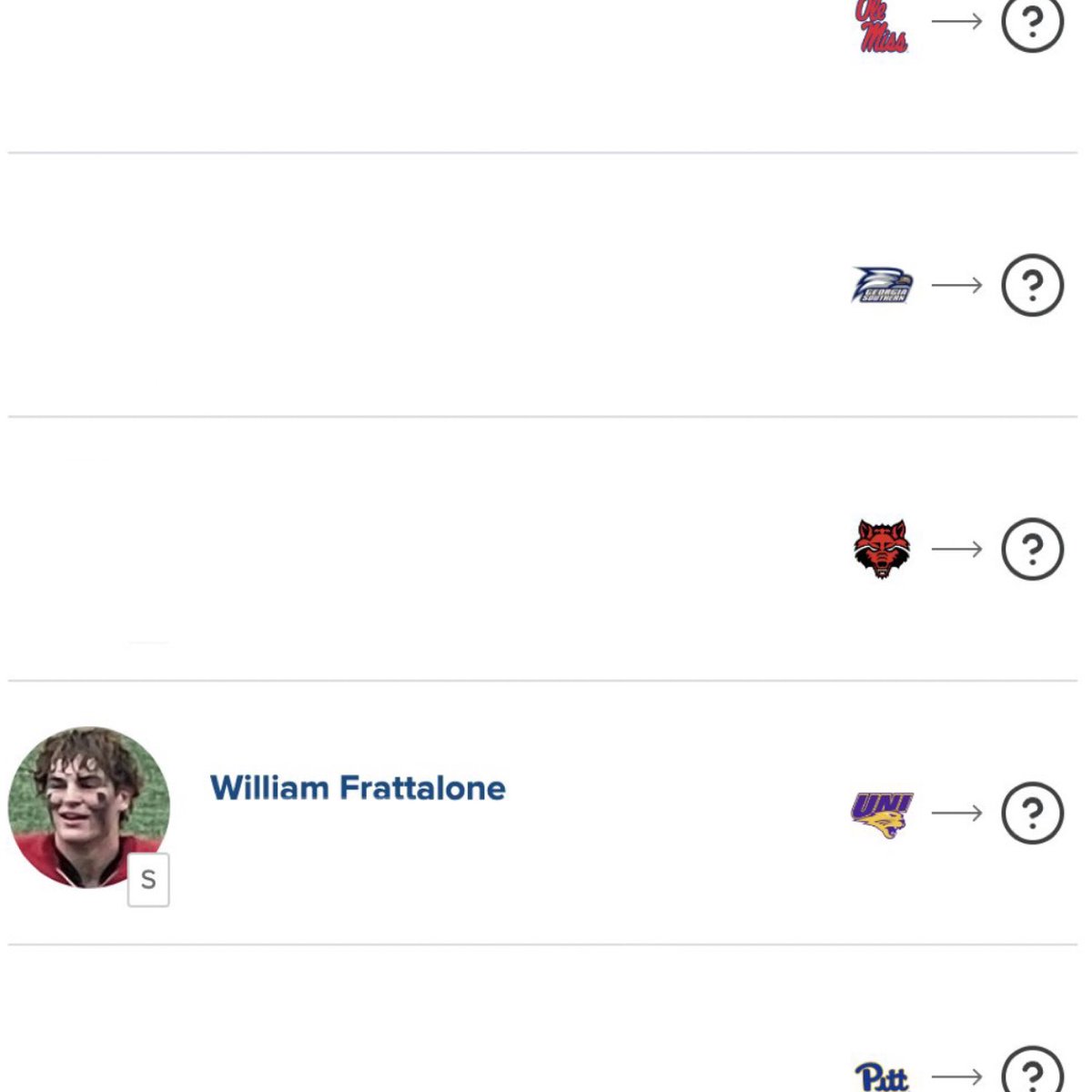 FrattWill5's tweet photo. Recruitment 100% OPEN✅
-Division 1 Transfer Portal ATH✅
-Blessed to be in this position✅
-Coaches get at me❕❕
#AGTG #FaithFamilyFootball https://t.co/BvqVozQLSD