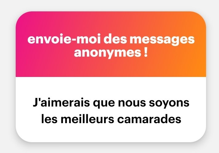 Je pense que nous le sommes déjà, nous le serons encore de plus si tu sortais de l'anonymat 😅😅😅😅