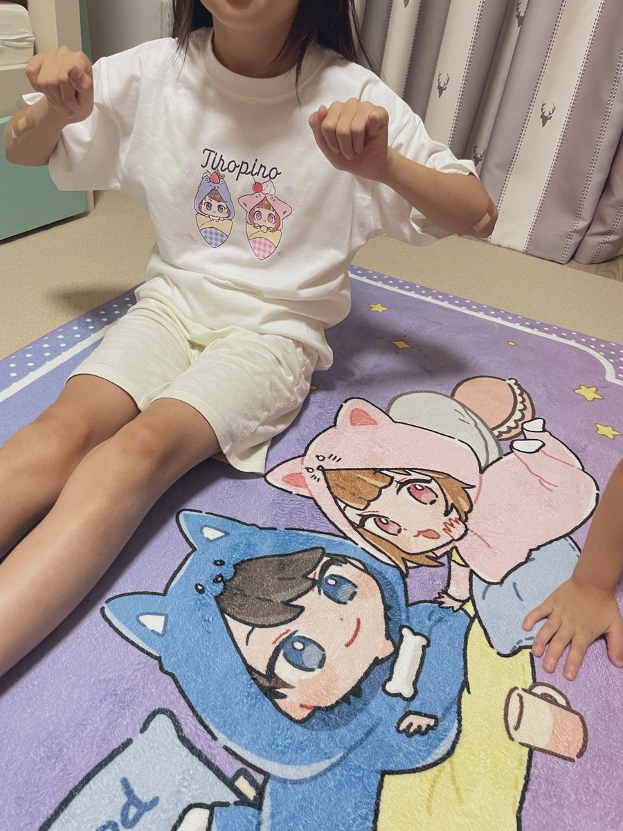 ちろぴのクレープTシャツが届いて大喜びな娘ーー‼︎ぴのちゃんが