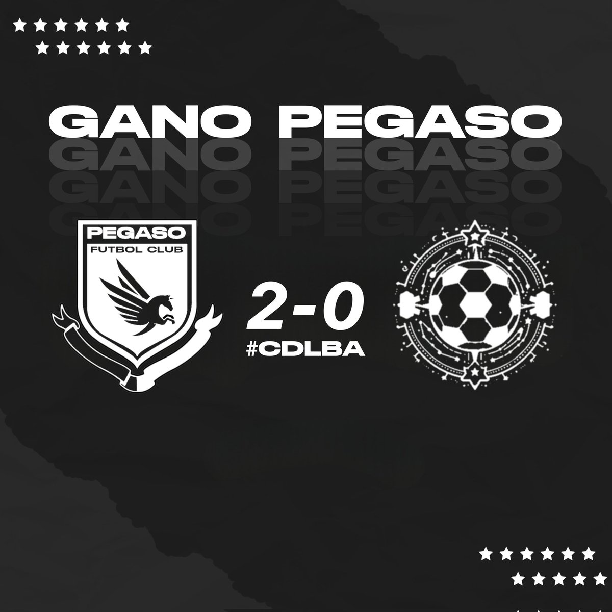 pegasoastral's tweet photo. 🔚 𝗙𝗜𝗡𝗔𝗟 𝗗𝗘𝗟 𝗣𝗔𝗥𝗧𝗜𝗗𝗢

#Pegaso 2 - Casiopea 0

#ECDLE 🔱⚪️🎩
#CopaDeLaBAstral ⚽️ https://t.co/DS7PDBUBn0