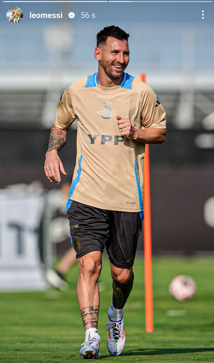 Messismo10's tweet image. Messi vía Instagram.