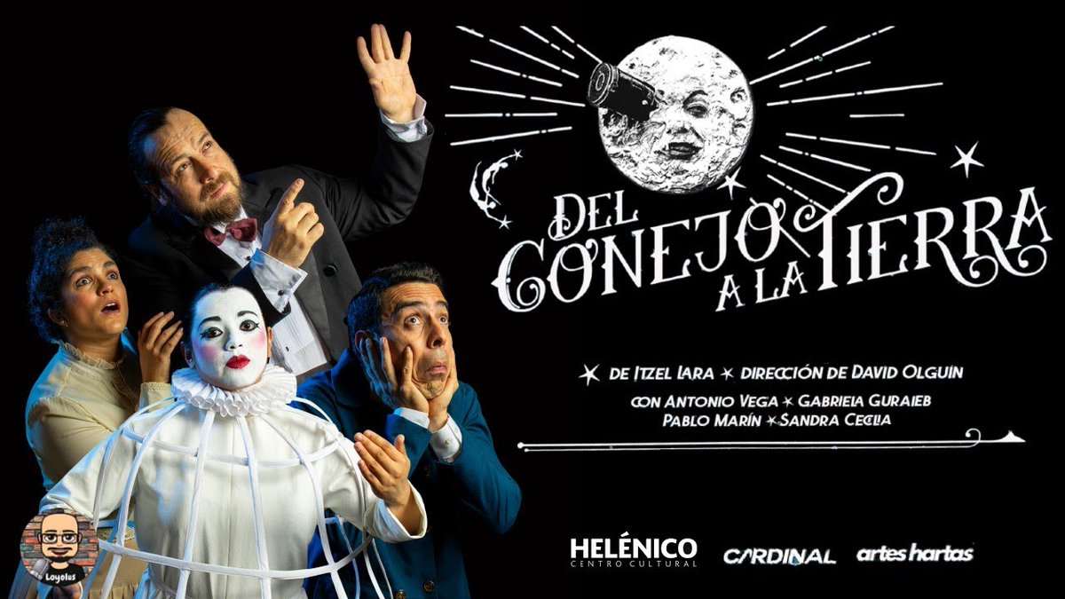 soy_loyolus's tweet photo. Tengo #cortesías dobles para que vayas este sábado 8 de junio al teatro del Centro Cultural @Helenico y disfrutes de la obra "Del Conejo a La Tierra".

Para ganar solo menciona quien invento el cinematógrafo y debes estar suscrit@ a https://t.co/j6IFE4s9xm https://t.co/HZXNgeFJqz