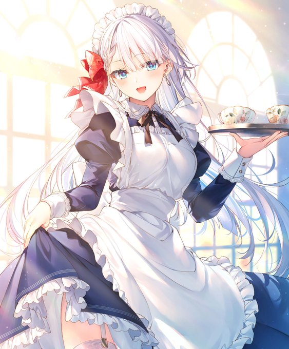 「long sleeves maid headdress」 illustration images(Latest)