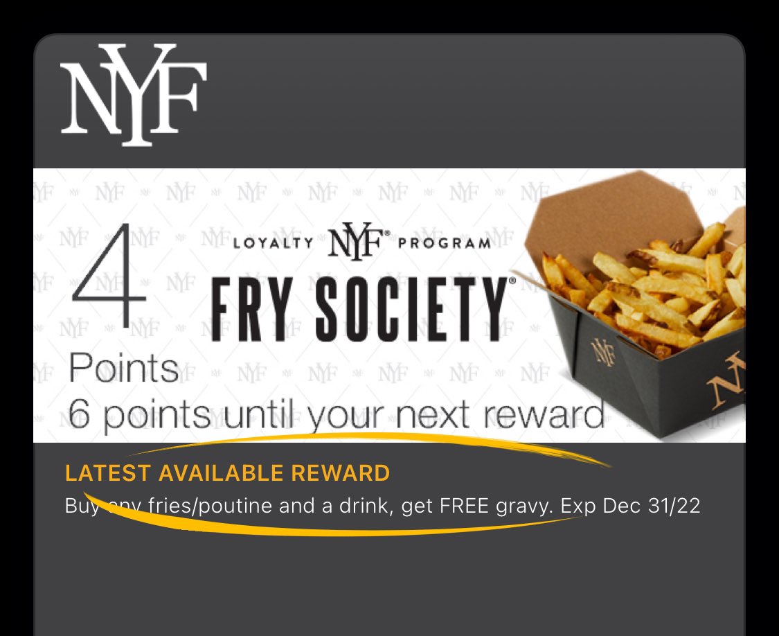 CanadiaNinjaa's tweet photo. @NewYorkFries I love getting new offers but I do not have a Time Machine to go get this one that came in my phone this week 😂 https://t.co/1B2YoVMN8Q