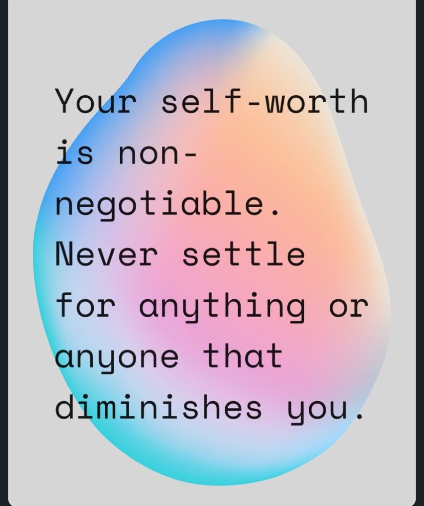 MBudha's tweet image. Your self-worth is non-negotiable.
Never settle for anything or anyone that diminishes it.
#selfworth #nonnegotiable #never #settle #mindset