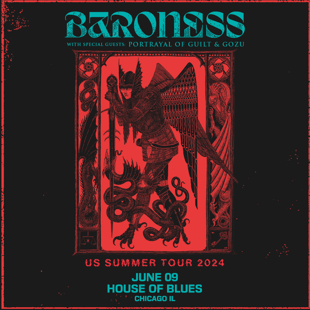 Don't miss @Baroness @portraylalofguilt &amp; <a href="/GOZU666/">GOZU</a> this Sunday at <a href="/HOBChicago/">House of Blues Chicago</a> 
TIX: concerts.livenation.com/event/04006090…