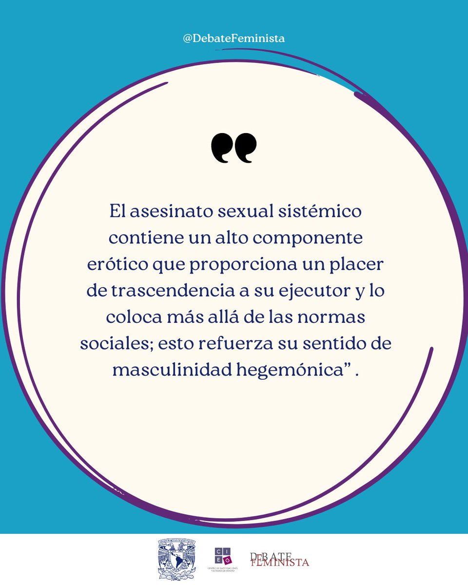 📌 El feminicidio implica una dimensión erótica significativa que genera un placer trascendental para quien lo comete, reforzando su identidad de masculinidad dominante. Te invitamos a leer el artículo👉bit.ly/3QYwVFl  disponible en acceso libre.