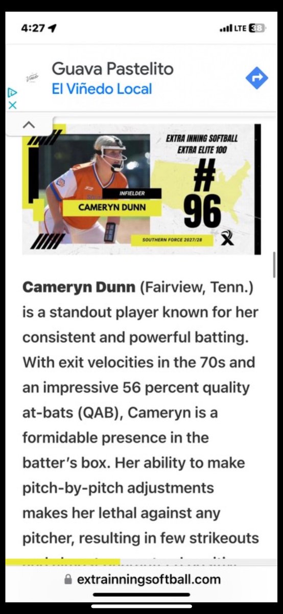 Aubreezy09's tweet photo. I just want to say congratulations, and how proud I am of my two teammates. Being ranked in the top 100 of the nation isn’t easy. They’re hard workers and seeing their hard work pay off makes me so happy for them!! Keep working! Love ya’ll 💙🧡 @ac_highs @cameryndunn2009 https://t.co/pbqueMLWqy