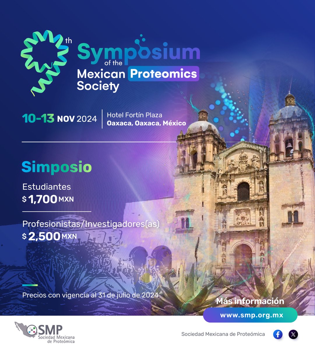 SocMexPro's tweet photo. 🚨🚨🚨INSCRIPCIONES Y ENVÍO DE RESÚMENES ABIERTOS 🚨🚨🚨/ No se pierdan la oportunidad de interactuar con investigadores, académicos y estudiantes. Compartan sus hallazgos más recientes en el campo de las -ómicas. https://t.co/CqMXy2UkRp https://t.co/mcHQsswGvN