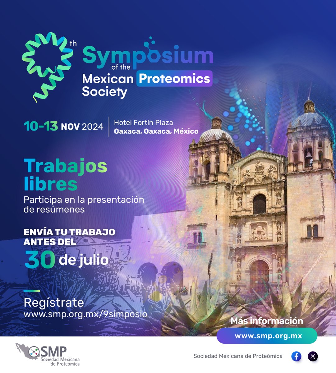 🚨🚨🚨INSCRIPCIONES Y ENVÍO DE RESÚMENES ABIERTOS 🚨🚨🚨/ No se pierdan la oportunidad de interactuar con investigadores, académicos y estudiantes. Compartan sus hallazgos más recientes en el campo de las -ómicas. smp.org.mx