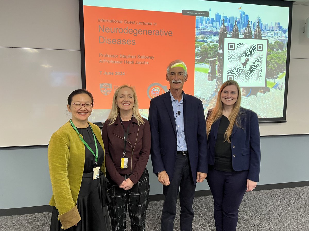Sharon Naismith, AM, FASSA (@prof_naismith) on Twitter photo So excited to launch the new <a href="/BrainMind_Usyd/">Brain & Mind Centre</a> Alzheimer’s team & <a href="/SIESTASynergy/">SIESTA Research Program</a> today with international US keynotes- Prof Stephen. Salloway overviewing the amyloid therapies & ARIA detection & <a href="/HeidiJacobsLab/">Heidi Jacobs Lab</a> talking all things locus coeruleus, tau & sleep <a href="/SydDementiaNet/">Sydney Dementia Network</a> So excited to launch the new <a href="/BrainMind_Usyd/">Brain & Mind Centre</a> Alzheimer’s team & <a href="/SIESTASynergy/">SIESTA Research Program</a> today with international US keynotes- Prof Stephen. Salloway overviewing the amyloid therapies & ARIA detection & <a href="/HeidiJacobsLab/">Heidi Jacobs Lab</a> talking all things locus coeruleus, tau & sleep <a href="/SydDementiaNet/">Sydney Dementia Network</a>
