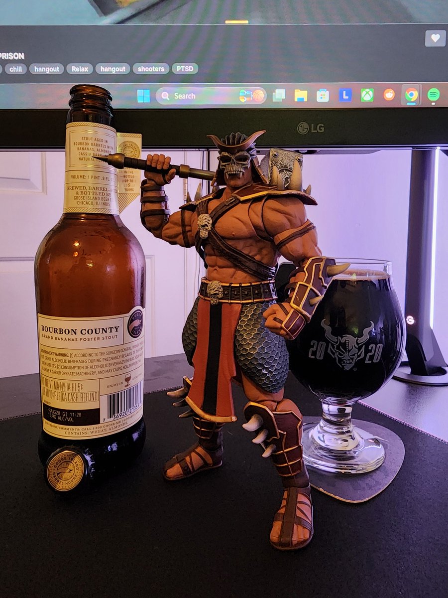 Senor_Greezy's tweet photo. Enjoying a @GooseIsland Bananas Foster BBA #IStout One of my top favorites from Goose Island. Killer! 🍻❤️👍🏻#Cheers #Craftbeer #ThirstyThursday @ephoustonbill @RealBMaxwell @Just4BeerLovers @HopsMonster @RJellyman @badhopper @JohanBBT @CATbrew13 @qblacklock @DRE_Go_Fish https://t.co/WF4NjZzK3K