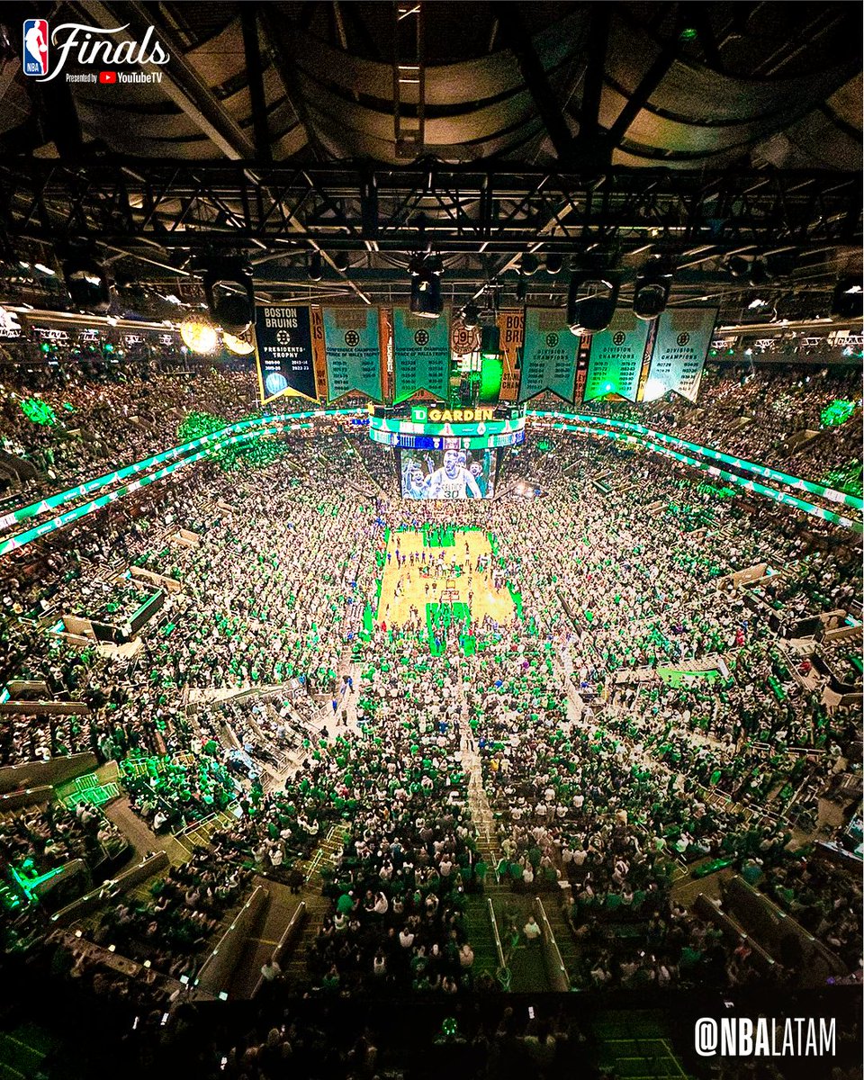 NBALatam's tweet photo. EL TD GARDEN 😍

#NBAFinals https://t.co/U3JGqvjWBr