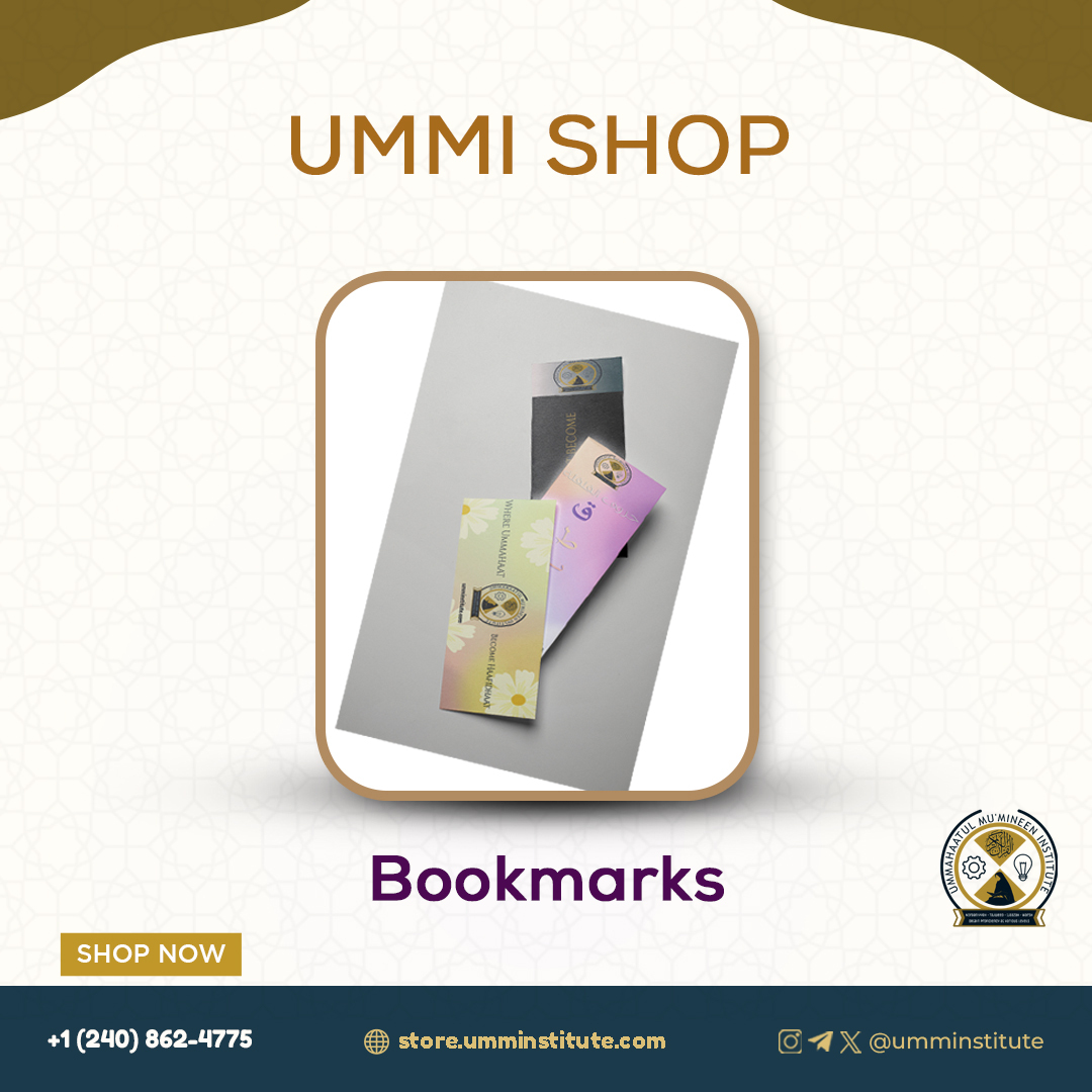 UMMInstitute's tweet photo. ๐ Keep your place in style with our adorable new bookmark collection! ๐
Visit UMMI Solutions shop and get your hands on these exclusive designs today! https://t.co/I1P2kfxXm3
#BookmarkDesigns #UMMISolutions #UMMInstitute #Quran #OnlineClasses #shopsalafi #booklover #bookmark https://t.co/UHyCoTYjsB
