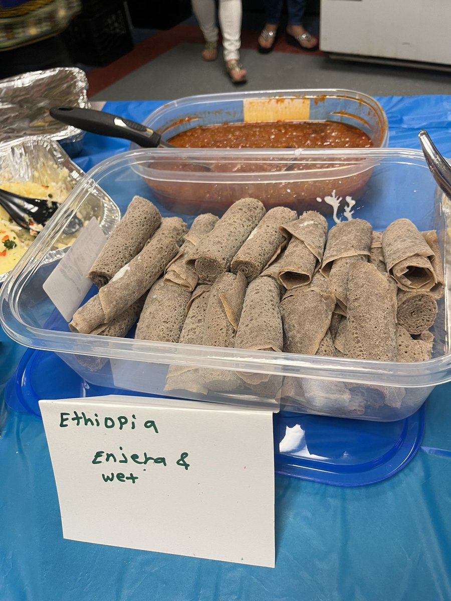 KimberlyKomocar's tweet photo. YWES Multicultural Night!  Some of the delicious food shared by families from all over the world!! @RIDeptEd @pvdschools @ElementaryZone https://t.co/qWSNvTFf7Y