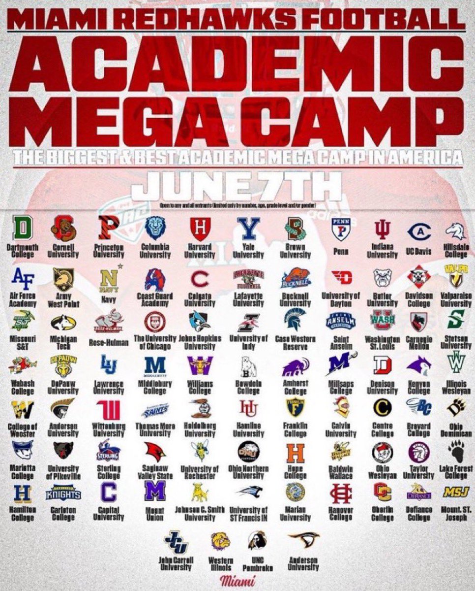 DiegoChavez2026's tweet photo. I will be attending the Miami Redhawks mega camp on June 7th Ready to compete @BSublet @BMFMoats @FriarFootball https://t.co/HopDfypLn9