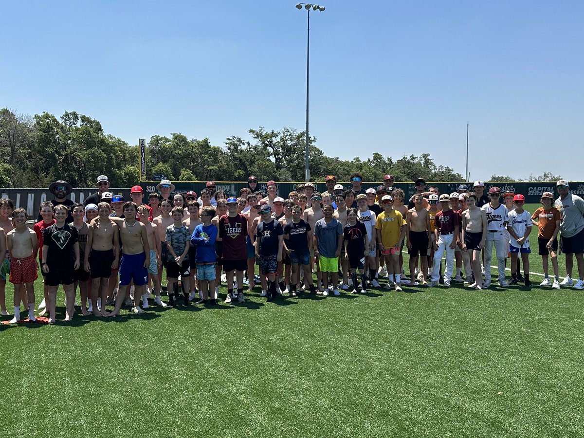 dstigerbaseball's tweet photo. 2024 Tiger Baseball Camp in the books! Had over 130 campers this year from incoming K-9th graders! Future is bright! #STP https://t.co/jl0Semuwzo