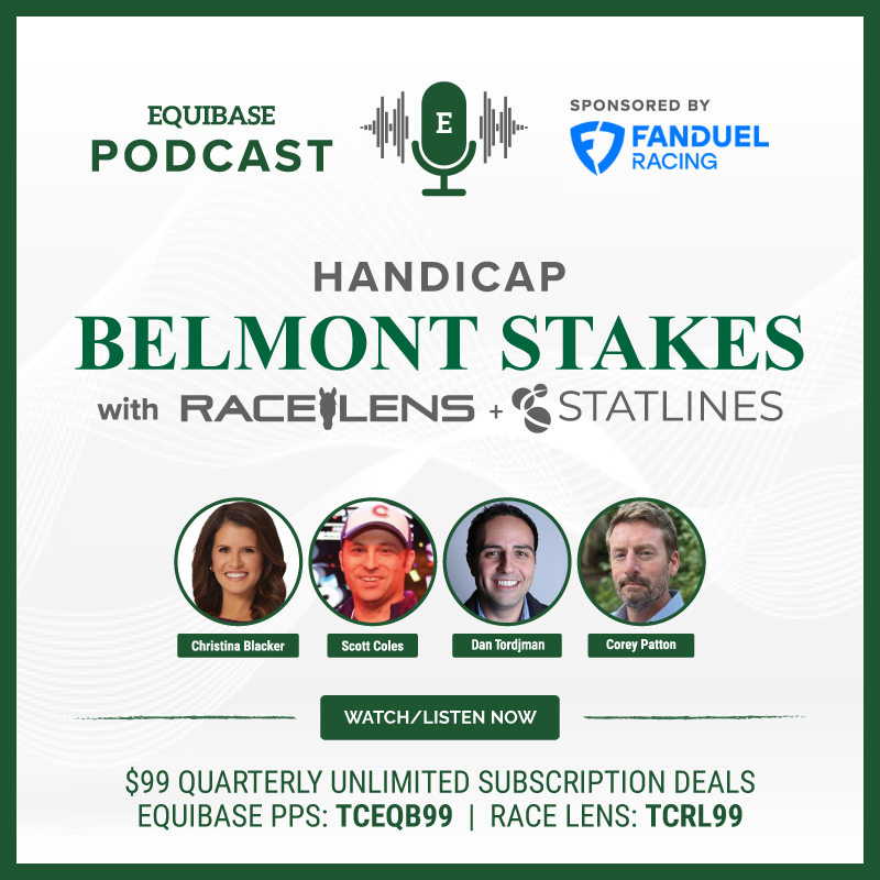 Equibase (@equibase) on Twitter photo Enjoy your Thursday evening with the Equibase Podcast handicapping the 156th running of the G1 <a href="/BelmontStakes/">Belmont Stakes</a> including the G1 Jaipur Stakes, G1 Met Mile and the G1 Manhattan Stakes at Saratoga!!
Watch/listen on all platforms with the link below! 🎥🎙️
equibase.com/content/podcas… Enjoy your Thursday evening with the Equibase Podcast handicapping the 156th running of the G1 <a href="/BelmontStakes/">Belmont Stakes</a> including the G1 Jaipur Stakes, G1 Met Mile and the G1 Manhattan Stakes at Saratoga!!
Watch/listen on all platforms with the link below! 🎥🎙️
equibase.com/content/podcas…