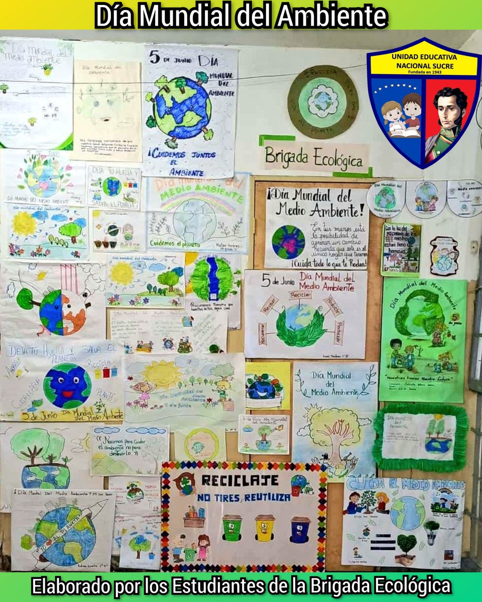 Bajo la guía de nuestra Brigada Ecológica todos nuestros estudiantes de la UEN SUCRE del Eje 9 de la Parroquia Sucre de Caracas celebraron el Día Mundial de la Conservación y del Ambiente💚 ¡Seguimos sembrando conciencia ecologica!
<a href="/_LaAvanzadora/">Yelitze Santaella</a> <a href="/gracielamarilis/">Graciela Rapisarda</a> <a href="/gestionperfecta/">Carmen Meléndez</a>