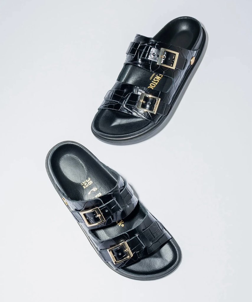 BIRKENSTOCK for United Arrows 24SS クロコ型押しの別注サンダル『ST