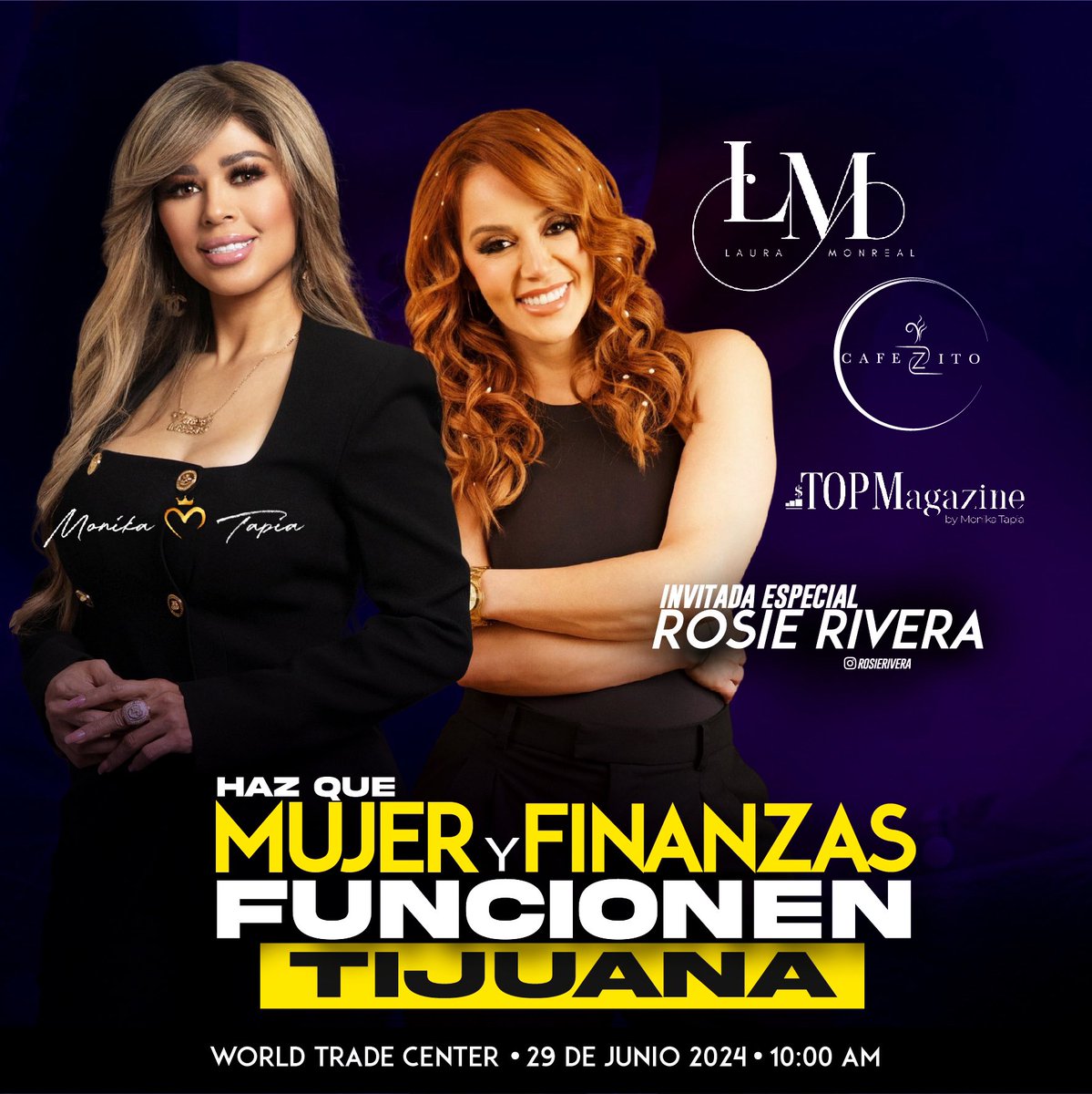 🔥ROSIE RIVERA🔥
Invitada Especial en MUJER DE IMPACTO TIJUANA
.
♥️Empresaria Internacional, Conductora e Influencer Espiritual nos acompaña desde Los Ángeles California, compartiéndonos como lograr un EQUILIBRIO ESPIRITUAL EN LOS NEGOCIOS
monikatapia.com/haz-que-mujer-…