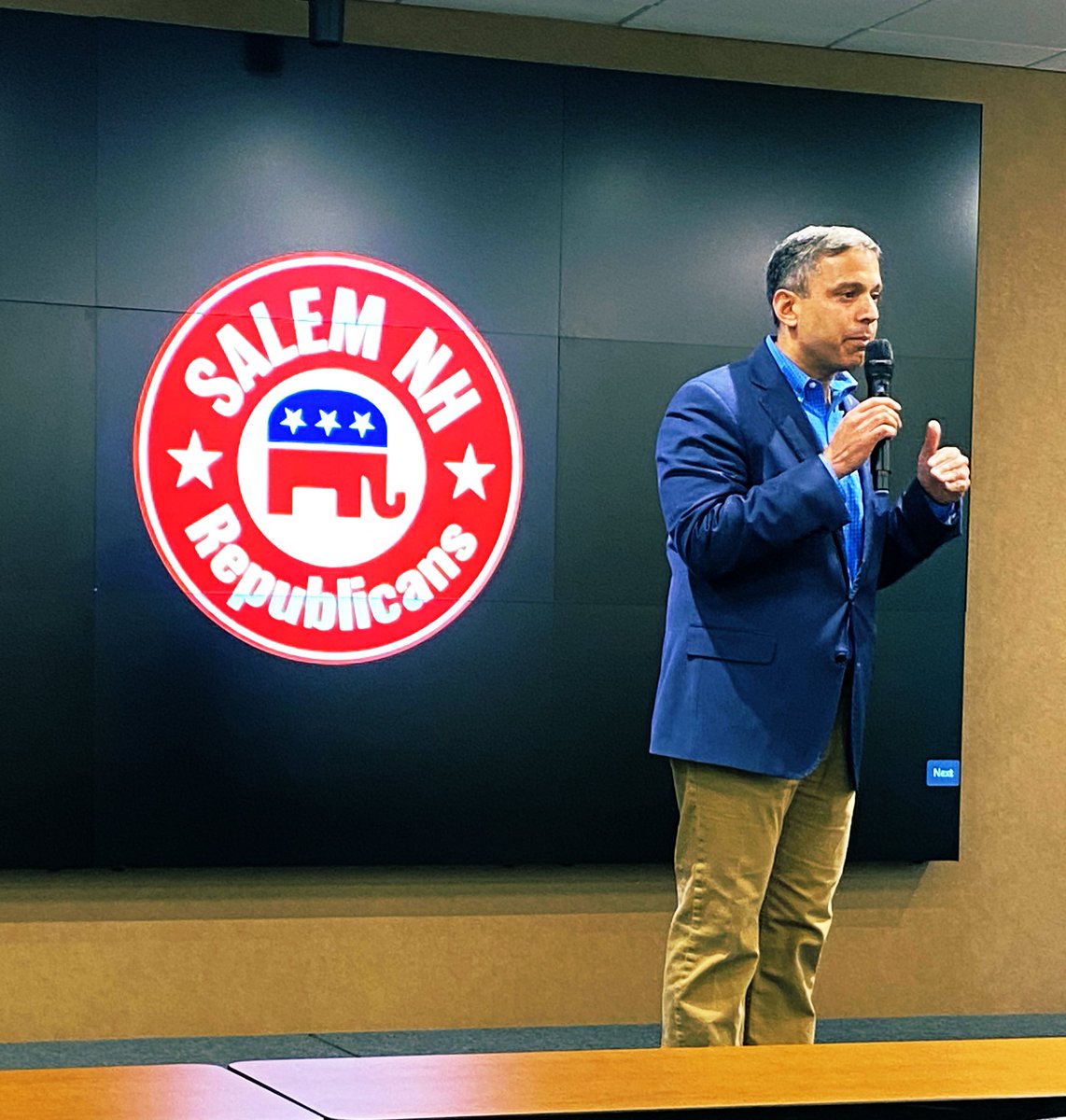Rep. Dennis Mannion (@dennismannionnh) on Twitter photo Listened to candidates for US Congress in CD2 at the <a href="/SalemNHGOP/">Salem NH GOP</a> monthly meeting. Impressed with <a href="/Vikram4NH/">🇺🇸 Vikram4NH 🇺🇸</a>.
#NHPolitics Listened to candidates for US Congress in CD2 at the <a href="/SalemNHGOP/">Salem NH GOP</a> monthly meeting. Impressed with <a href="/Vikram4NH/">🇺🇸 Vikram4NH 🇺🇸</a>.
#NHPolitics