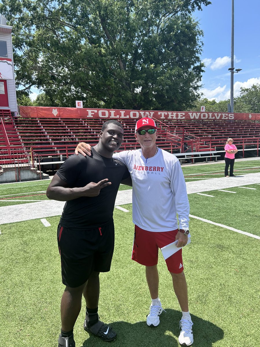 cgerardclark's tweet photo. Thank you Newberry for the opportunity. I am inspired and look forward to attending a game in the fall. @CoachKnightNC @FloarsRandy @Coach_Lampkin @WPCatsFootball @D_Benson17 @CoachHoats https://t.co/rNjCbdIfqN