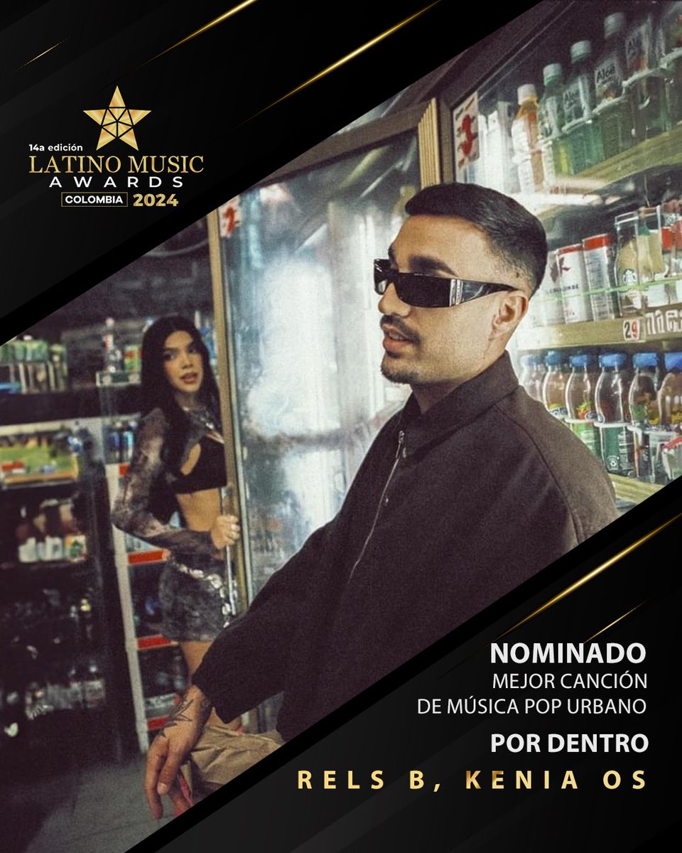 “Por Dentro” de @SkinnyFlakk y @KeniaOS es nominada a los Premios #LatinoMusicGroup en la categoría “Mejor Canción De Música Pop-Urbano”.