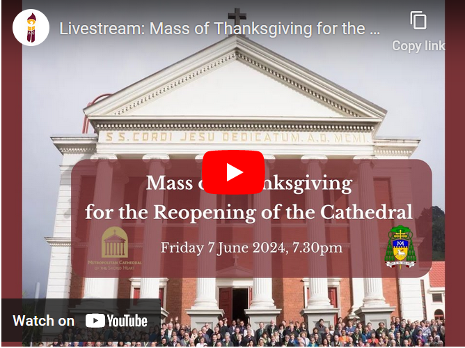 All the links to the three days of reopening events for the Metropolitan Cathedral of the Sacred Heart in Wellington are in one handy place. These include a link to the YouTube live-stream tonight at 7:30pm of Archdiocesan Mass of Thanksgiving. Go here: wn.catholic.org.nz/adw_community/…