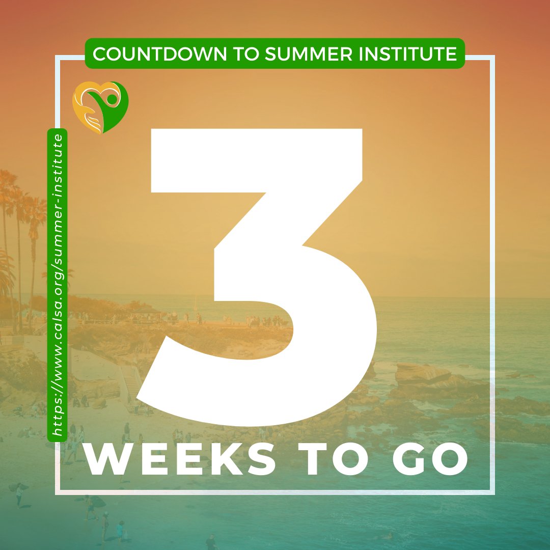 CALSAfamilia's tweet photo. Almost There! Only 3 weeks left until we come together for Summer Institute. If you haven't rsvp'd yet, its the perfect time to join us in breaking barriers and inspiring change in education! #SI2024 #WeLeadEd https://t.co/c5lutXNKWW https://t.co/VEmZFfG4zd
