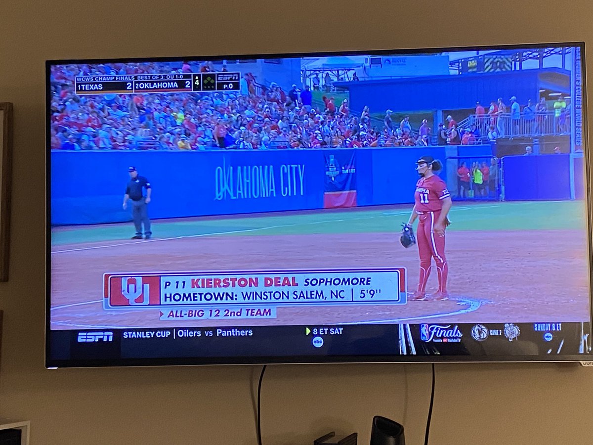 Brian Hall (@bhallwfmy) on Twitter photo Great to see <a href="/eastfosb/">EastForsythSoftball</a> alum <a href="/DealKierston/">Kierston Deal</a> on the mound for <a href="/OU_Softball/">Oklahoma Softball</a> in Game 2 of <a href="/NCAASoftball/">NCAA Softball</a> College World Series. <a href="/WFMY/">WFMY News 2</a> <a href="/WFMYhss/">WFMY HS Sports</a> <a href="/EastFoAthletics/">East Forsyth Athletics</a> Great to see <a href="/eastfosb/">EastForsythSoftball</a> alum <a href="/DealKierston/">Kierston Deal</a> on the mound for <a href="/OU_Softball/">Oklahoma Softball</a> in Game 2 of <a href="/NCAASoftball/">NCAA Softball</a> College World Series. <a href="/WFMY/">WFMY News 2</a> <a href="/WFMYhss/">WFMY HS Sports</a> <a href="/EastFoAthletics/">East Forsyth Athletics</a>